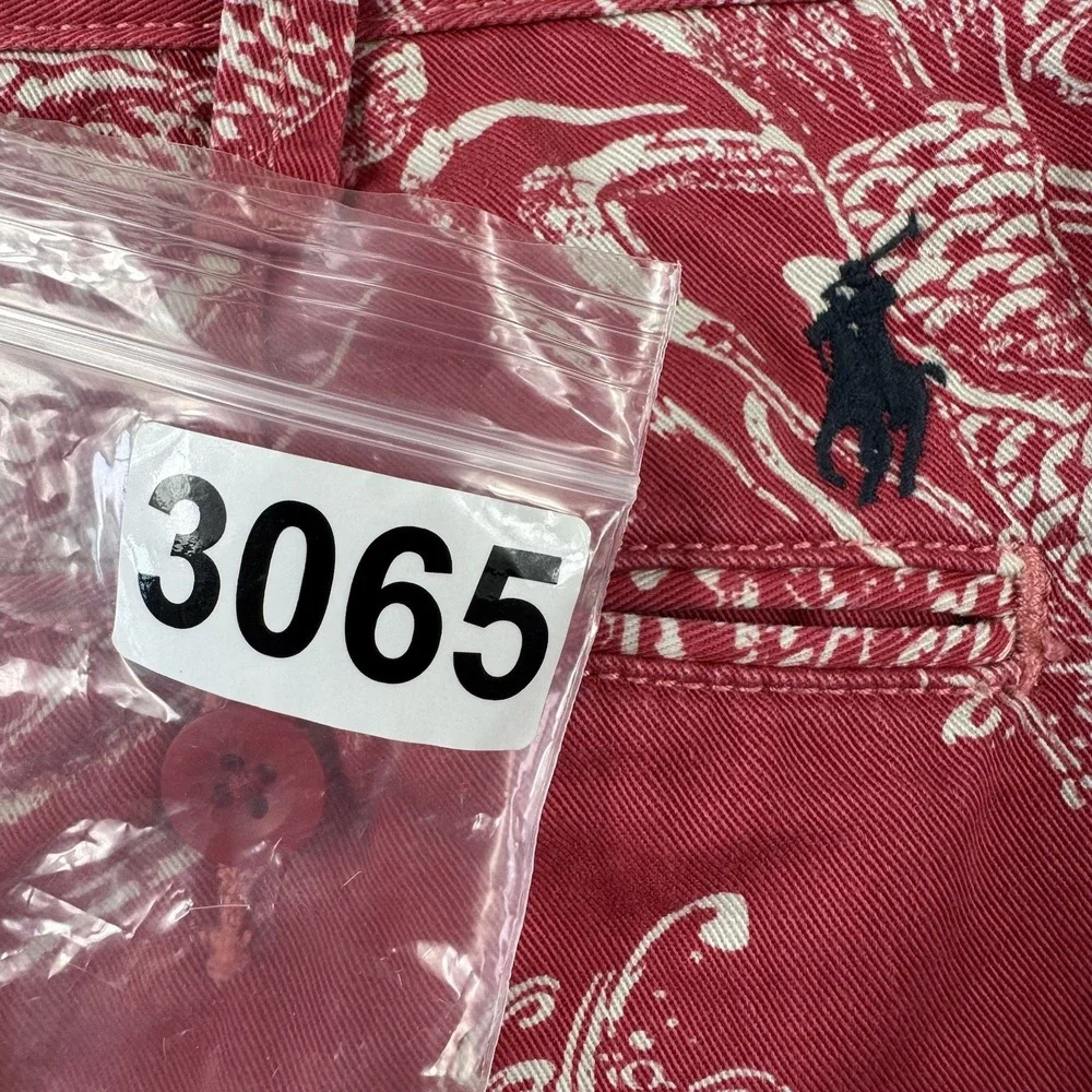 Polo Ralph Lauren Red Koi AOP Chino Short Size Men’s 30 Relaxed Fit